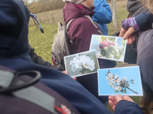 Meike Dunz reicht eindrucksvolle Natur-Fotografien herum